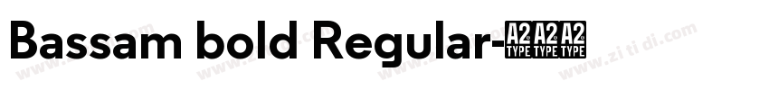 Bassam bold Regular字体转换